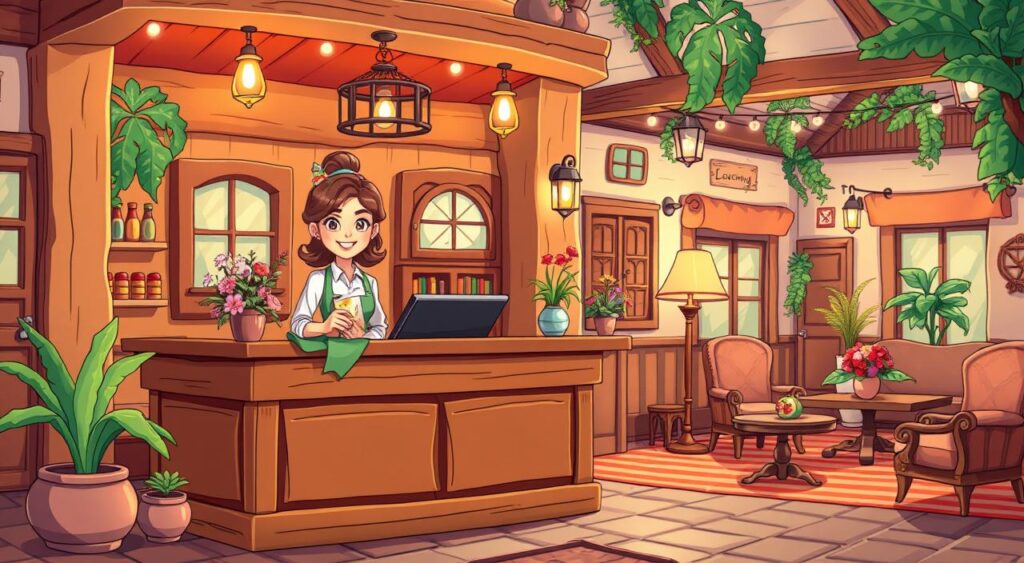 Finding Accommodations and Checking In dialogues