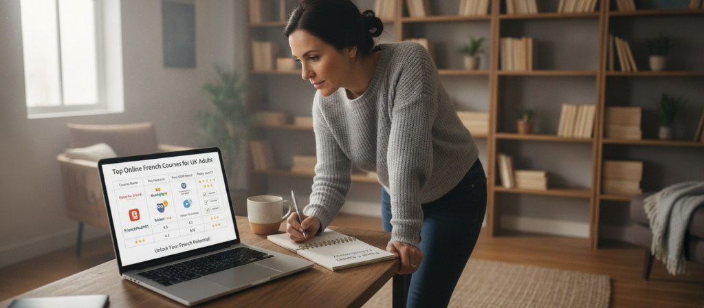 Online French lesson formats for adult learners A comparison of online French lesson formats for adult learners, including live classes, interactive exercises and video materials.
