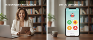 Sprachlehrer vs Sprachlern App