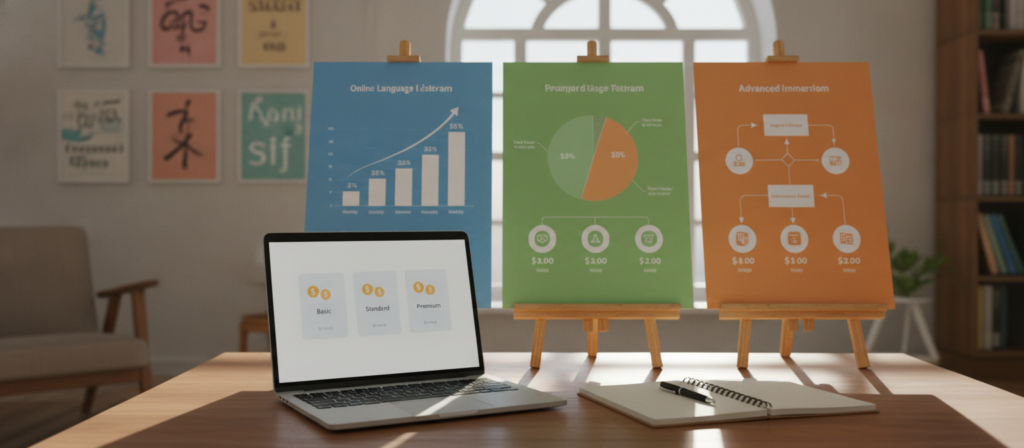 online language lessons cost